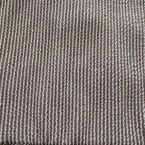 HEIMISH Chocolate Long Sleeve Solid Urban Ribbed Babydoll Mini Dress w/Pockets - Picture 5 of 6